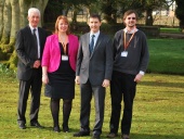 Dr Peter Connelly, Emma Law, Michael Matheson MSP & Professor John Starr